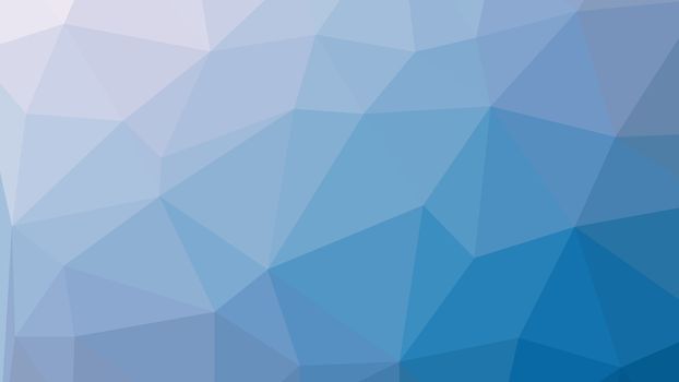 Abstract blue gradient lowploly of many triangles background for use in design.