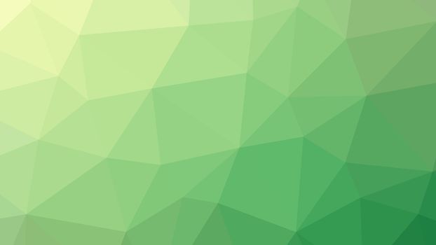 Abstract green gradient lowploly of many triangles background for use in design.