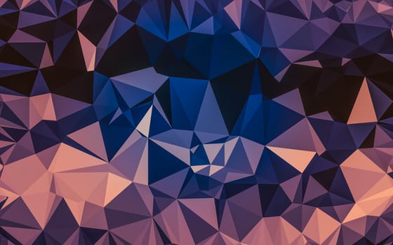 Abstract low poly background, geometry triangle, mosaic pastel color background