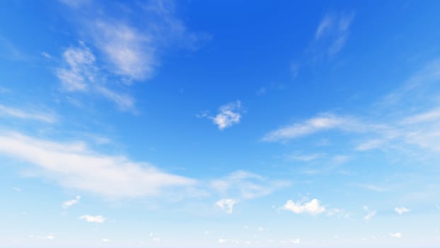 Cloudy blue sky abstract background, blue sky background with tiny clouds, 3d rendering

