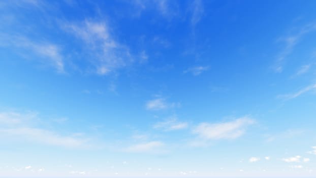 Cloudy blue sky abstract background, blue sky background with tiny clouds, 3d rendering

