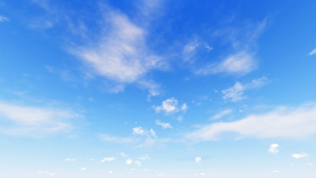 Cloudy blue sky abstract background, blue sky background with tiny clouds, 3d rendering

