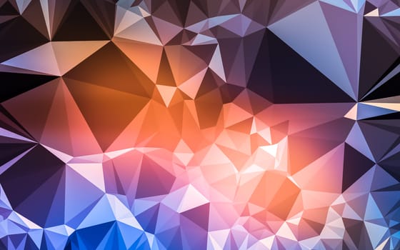 Abstract low poly background, geometry triangle, mosaic pastel color background