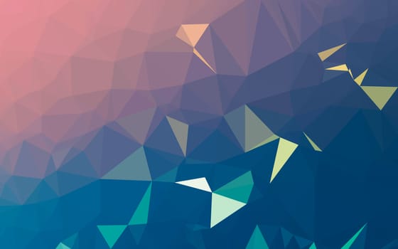 Abstract low poly background, geometry triangle, mosaic pastel color background