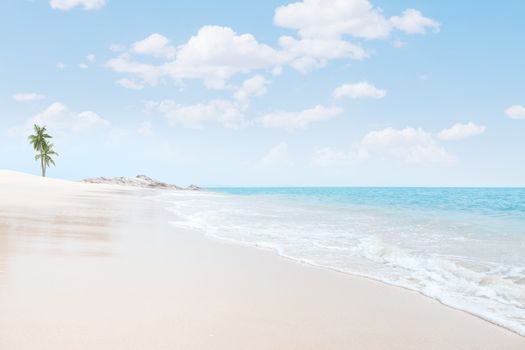 View of nice tropical  beach