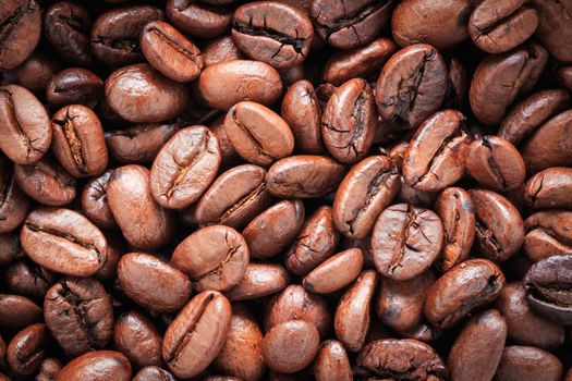 roasted coffee beans, for background, coffee close up
