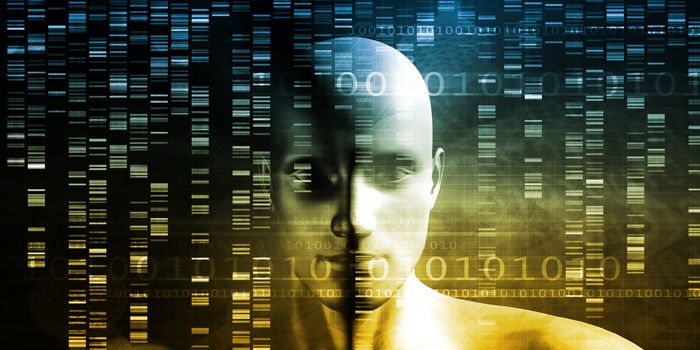 Scientific Research and Genetic DNA Science Concept