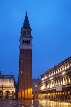 San Marco square in Venice, Italy in the morning
