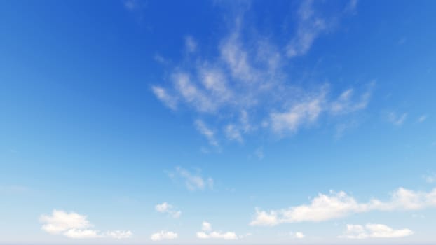 Cloudy blue sky abstract background, blue sky background with tiny clouds, 3d rendering

