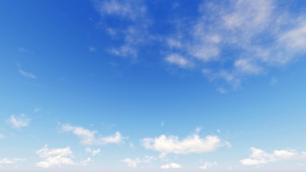 Cloudy blue sky abstract background, blue sky background with tiny clouds, 3d rendering

