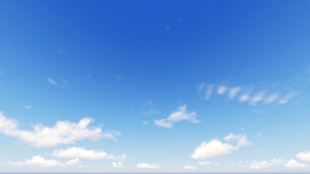 Cloudy blue sky abstract background, blue sky background with tiny clouds, 3d rendering

