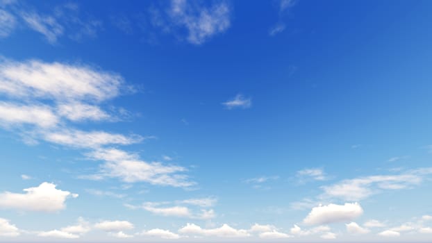 Cloudy blue sky abstract background, blue sky background with tiny clouds, 3d rendering

