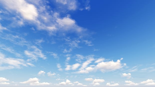 Cloudy blue sky abstract background, blue sky background with tiny clouds, 3d rendering

