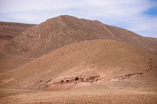 Nomad caves in Nomad Valley close to Boumalne Dades, Atlas Mountains, Morocco