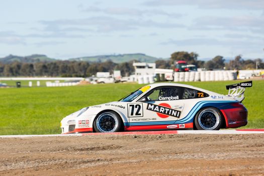 MELBOURNE, WINTON/AUSTRALIA, 12 JUNE , 2016: Porsche GT3 Driver Jim Campbell in race 2 of the Shannnon's Nationals on the 12 June, 2016 at Winton.