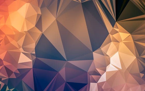 Abstract low poly background, geometry triangle, mosaic pastel color background