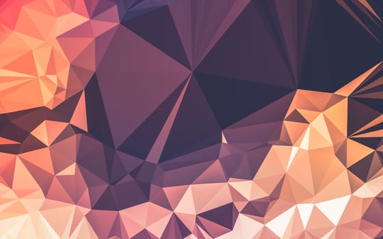 Abstract low poly background, geometry triangle, mosaic pastel color background