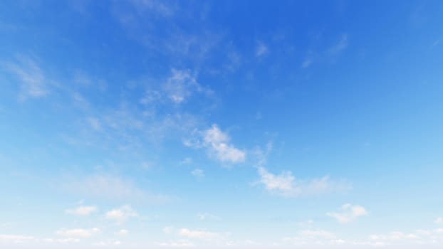 Cloudy blue sky abstract background, blue sky background with tiny clouds, 3d rendering

