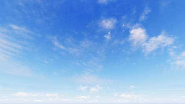 Cloudy blue sky abstract background, blue sky background with tiny clouds, 3d rendering

