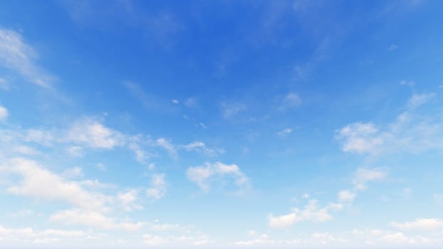 Cloudy blue sky abstract background, blue sky background with tiny clouds, 3d rendering

