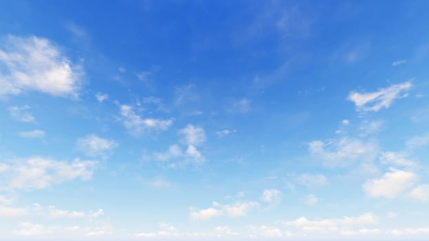 Cloudy blue sky abstract background, blue sky background with tiny clouds, 3d rendering

