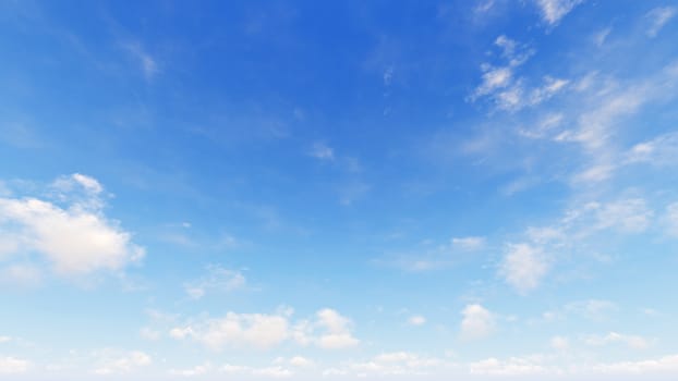 Cloudy blue sky abstract background, blue sky background with tiny clouds, 3d rendering

