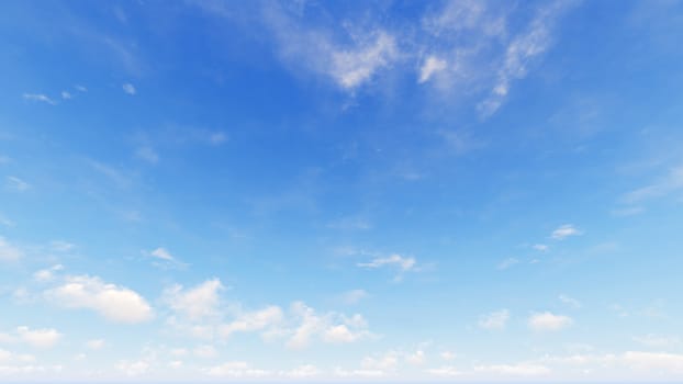 Cloudy blue sky abstract background, blue sky background with tiny clouds, 3d rendering

