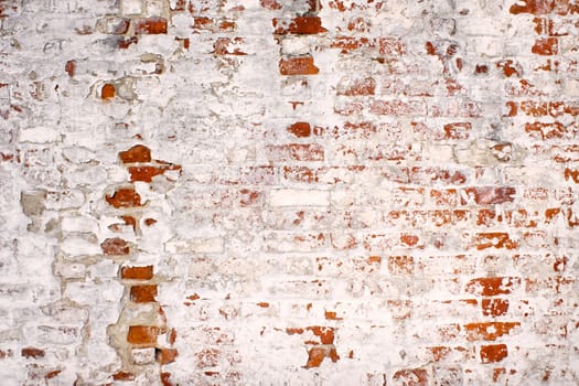 urban background grunge wall texture of red bricks