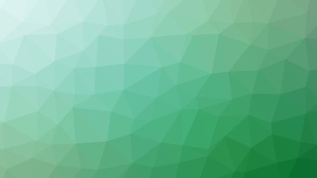 Abstract green gradient lowploly of many triangles background for use in design.