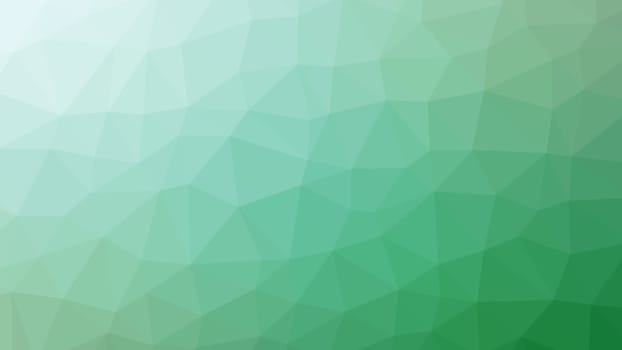 Abstract green gradient lowploly of many triangles background for use in design.