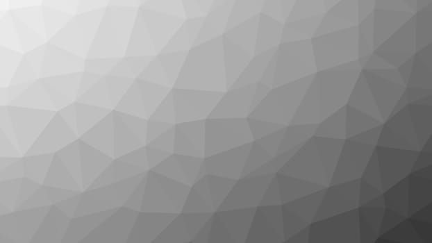 Abstract gray gradient lowploly of many triangles background for use in design.