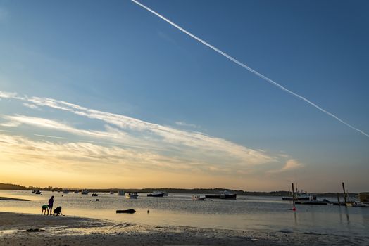 Pine Point Beach located in Scarborough, Maine, outside of Portland