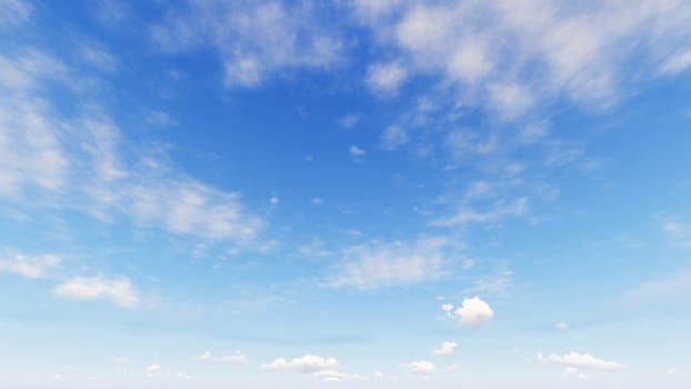 Cloudy blue sky abstract background, blue sky background with tiny clouds, 3d rendering

