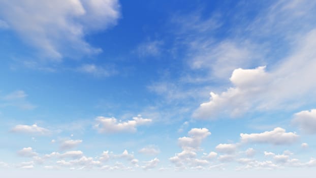 Cloudy blue sky abstract background, blue sky background with tiny clouds, 3d rendering

