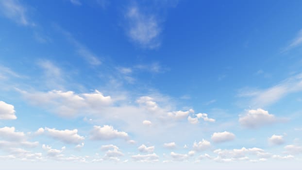 Cloudy blue sky abstract background, blue sky background with tiny clouds, 3d rendering

