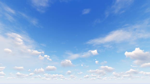 Cloudy blue sky abstract background, blue sky background with tiny clouds, 3d rendering

