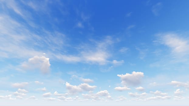 Cloudy blue sky abstract background, blue sky background with tiny clouds, 3d rendering

