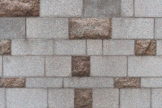 Square gray brick wall background