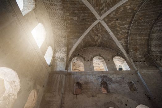 Demre, Turkey - July, 2015: inside St. Nicholas church in Demre Turkey