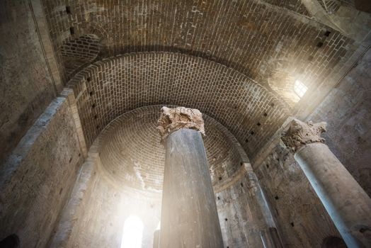Demre, Turkey - July, 2015: inside St. Nicholas church in Demre Turkey