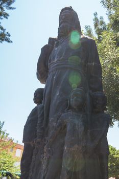 Demre, Turkey - July, 2015: The statue of St. Nicholas in Demre Turkey