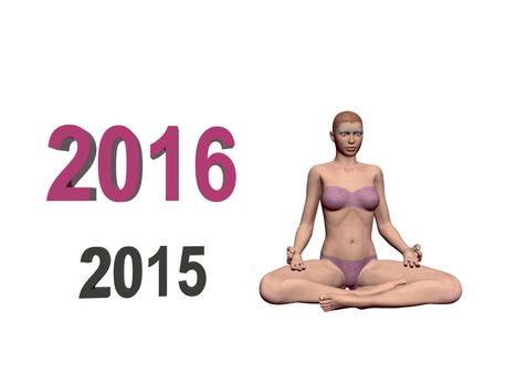 Happy New Year in yoga and mediation