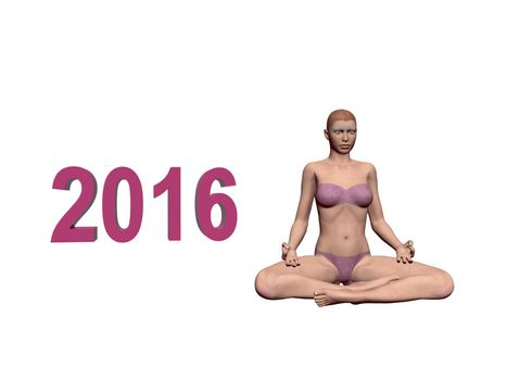 Happy New Year in yoga and mediation