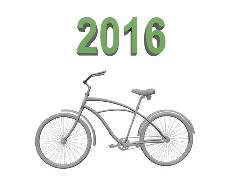 happy new year in old grey bike