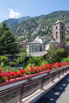 Historic town of Andorra La Vella, capital of Andorra.
