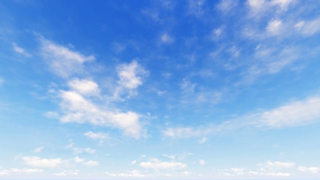 Cloudy blue sky abstract background, blue sky background with tiny clouds, 3d rendering

