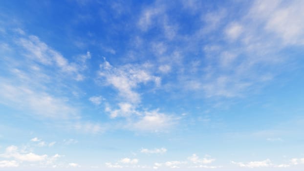 Cloudy blue sky abstract background, blue sky background with tiny clouds, 3d rendering

