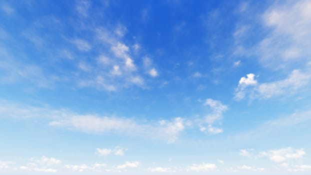 Cloudy blue sky abstract background, blue sky background with tiny clouds, 3d rendering

