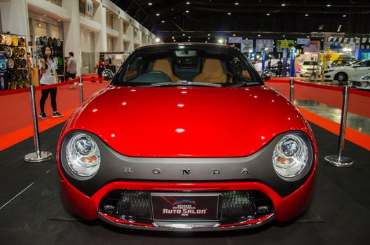 NONTHABURI - JUNE 22 : Honda S-660 Neo Concept car on display at Bangkok International Auto Salon 2016 Exciting Modified Car Show on June 22, 2016 in Nonthaburi, Thailand.