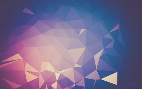 Abstract low poly background, geometry triangle, mosaic pastel color background